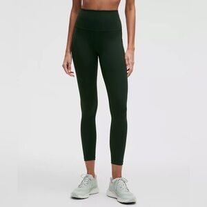 Lululemon Wunder Train High-Rise Tight 25" Rainforest Green Size 14